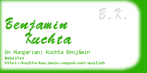 benjamin kuchta business card